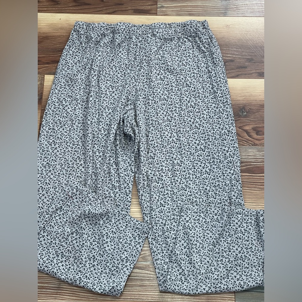 Celestial Dreams L (12-14) Floral‎ Print Pajama Pants w Stretch  788